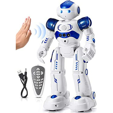 Robot Toys for Kids Programmable RC Robot with Gesture Sensing Electronic Pets with LED Eyes Walking,Dancing,Talking,Singing,Interactive Gift for Boys Girls Feltom Remote Control Robot Dog 